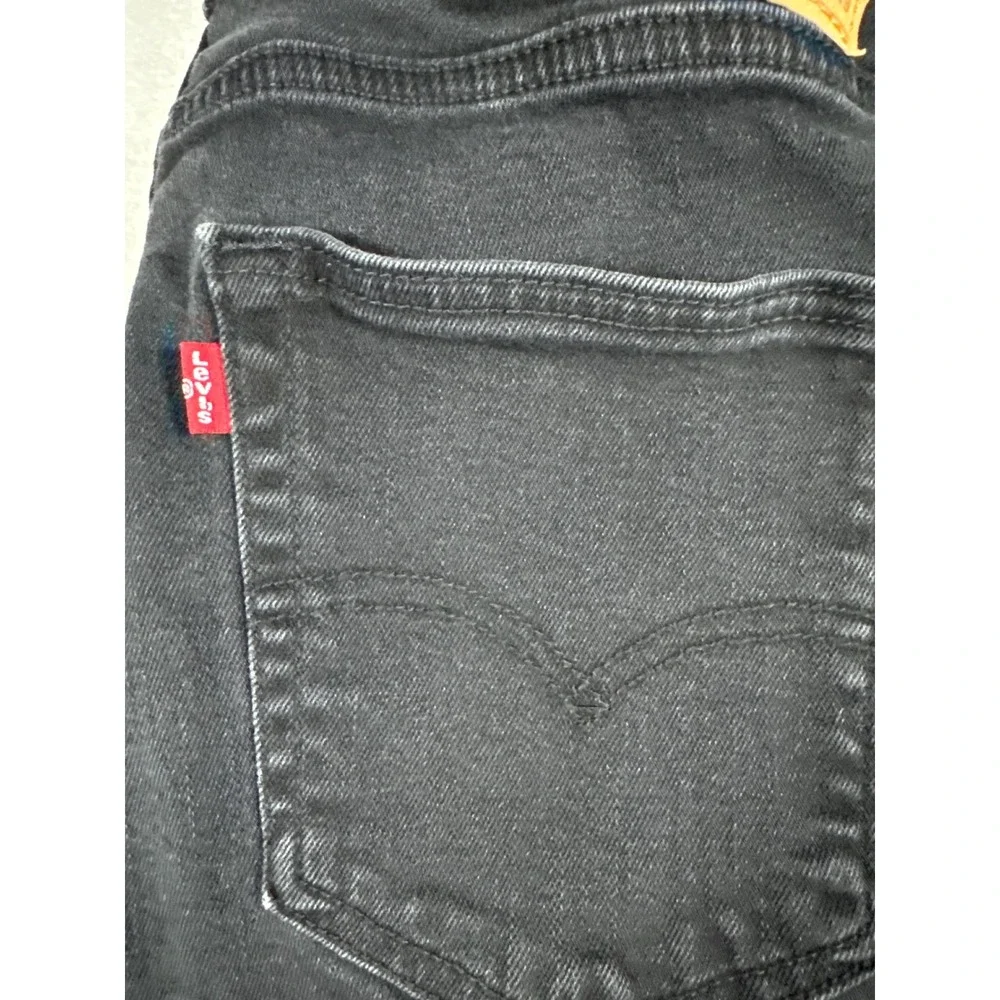Levis 511 Slim Fit Jeans Mens 36x29 Washed Black Denim Pants